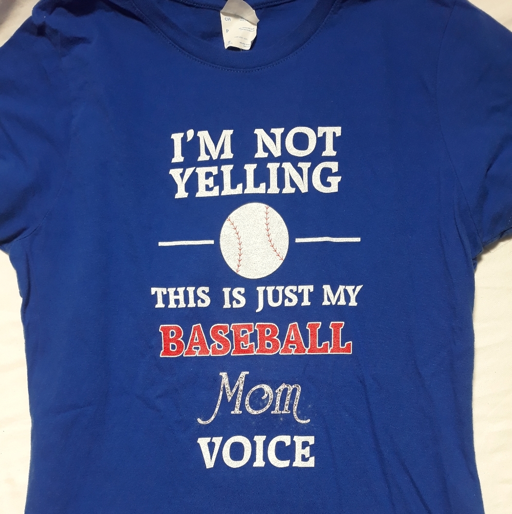 Baseball mom tshirt